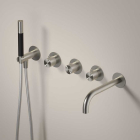 Set Vasca a Parete in Acciaio+ Parte ad Incasso Hotbath Archie AR7072+HBCB7072 | Edilceram Design