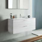 Composizione Geromin Qubo2 05 100x50 Millenium Bianco | Edilceram Design