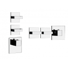 Gessi Rettangolo Wellness 43214 miscelatore termostatico a muro per doccia | Edilceram Design