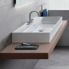 Lavabo da Appoggio / a Parete in Ceramica GSI Kube 9423111 | Edilceram Design