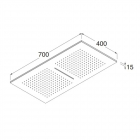 Boffi UNI RFGZ03 soffione doccia getto a pioggia con cascata | Edilceram Design