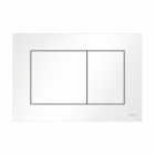 Placca Wc 2 tasti plastica bianco Tecenow 9240400 | Edilceram Design