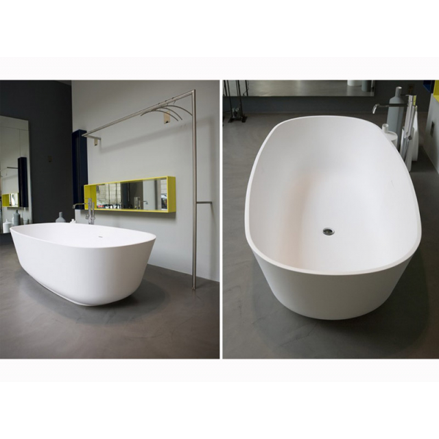 Antonio Lupi BAIAS vasca da bagno ovale freestanding in Cristalplant | Edilceram Design