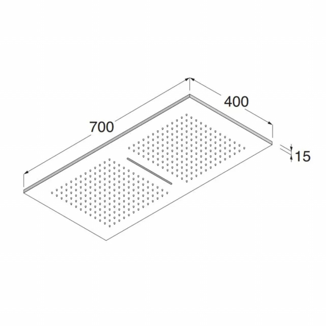 Boffi UNI RFGZ03 soffione doccia getto a pioggia con cascata | Edilceram Design