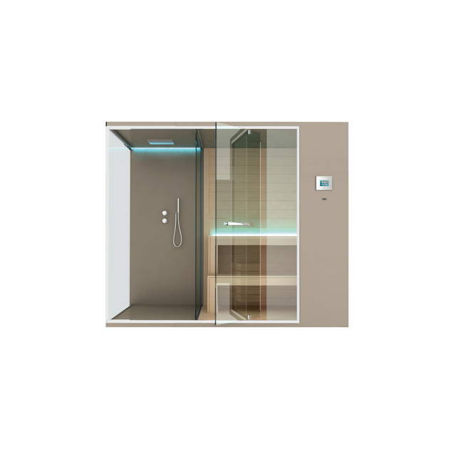 Sauna + Spazio Doccia Hafro Ethos SET50064 | Edilceram Design