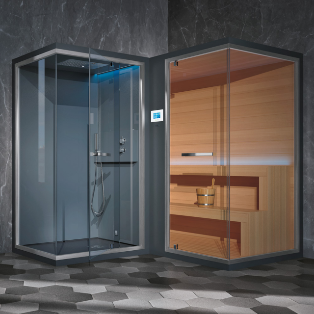 Hammam + Doccia + Sauna Hafro Ethos L SEL40011 | Edilceram Design