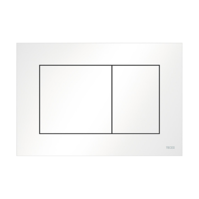 Placca Wc 2 tasti plastica bianco Tecenow 9240400 | Edilceram Design