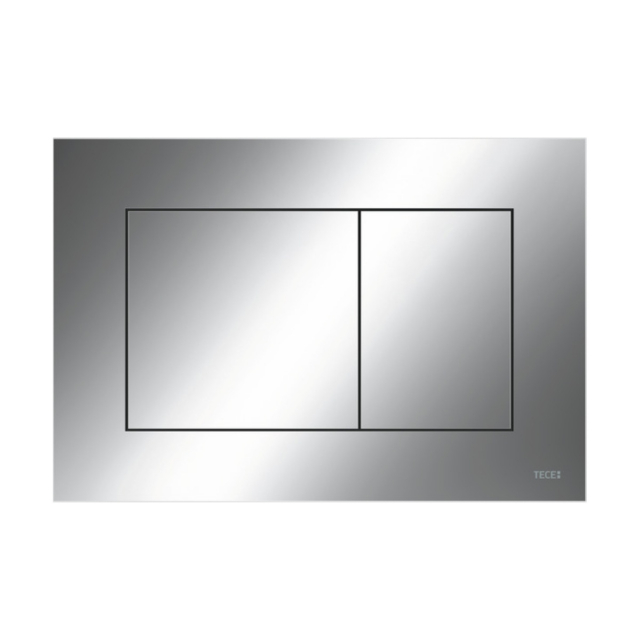 Placca Wc 2 tasti plastica cromato Tecenow 9240401 | Edilceram Design
